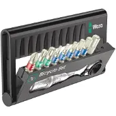 Wera Bicycle Set 9, Sort, Rustfrit stål, 123 mm, 27 mm, 74 mm, 156 g, 10 værktøjer
