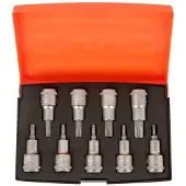 Bahco Galvučių su antgaliai komplektas, S9 Torx T20-T60 9 vnt. 1/2''