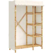 vidaXL Klædeskab 110x45x1700 Cm Bambus