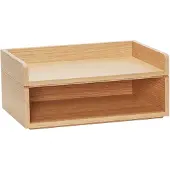 Hubsch Afour bakke 33x22 cm 2-pak Natur