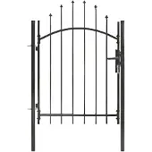 vidaXL havelåge stål 1 x 1,5 m sort