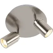 QAZQA Moderne badeværelsesspotlight stål 2-lys IP44 - Ducha
