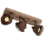 QAZQA Smart spotlight rustbrun justerbar inkl. 3 WiFi GU10 - Gina