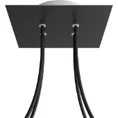 Creative Cables Kroq204f103 Rose-one Firkantet Mat Sort Rose Kit