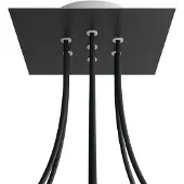 Creative Cables Kroq207f103 Rose-one Square Matsort Rosesæt