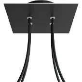 Creative Cables Krovnq204f103 Rose-one Square Matte Black Brusesæt
