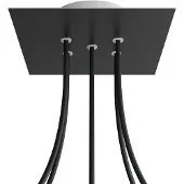 Creative Cables Kroq205f103 Rose-one Square Matte Black Rose-sæt