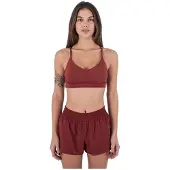 Hurley Solid Cross Back Sports-bh Med Lav Støtte