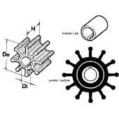 Finnord Yamaha 2t 25/30hk Impeller