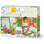 4M Genbrugspapir Sæt - STEAM Powered Kids - Green Paper Craft - - OneSize - Kreasæt