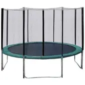 Home4You Batutas su apsauginiu tinklu, D426 cm, žalias