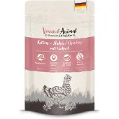 Venandi Animal Økonomipakke Kitten 24 x 125 g - Kylling med lakseolie