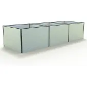 GFP 351 x 119 x 77 cm Højbed, aluminium anodiseret
