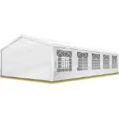 TOOLPORT 5x10m, Partytelt, PE-teltdug, hvid