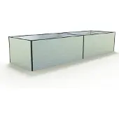 GFP 387 x 119 x 77 cm Højbed, aluminium anodiseret