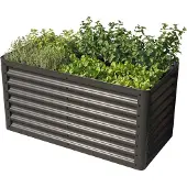 PRIMEYARD 120 x 60 x 60 cm Højbed, stål, antracitgrå