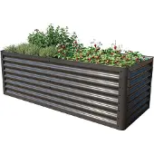 PRIMEYARD 180 x 75 x 60 cm Højbed, stål, antracitgrå