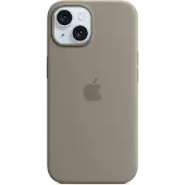 Apple iPhone 15 Silikone Cover med MagSafe MT0Q3ZM/A - Ler
