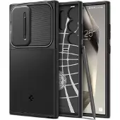 Spigen Samsung Galaxy S24 Ultra Optik Armor Cover - Sort