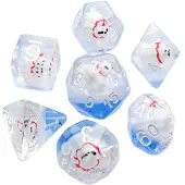 GameGenic Embraced Series RPG dice-sæt Polar Bear