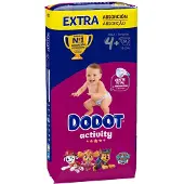 Dodot Activity Extra Size 4 Diapers 10-15 Kg 52 Units