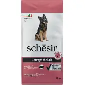 Schesir Dog Large Adult med skinke Økonomipakke: 2 x 12 kg