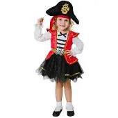 MOM Caribisk Piratkostume Til Pige