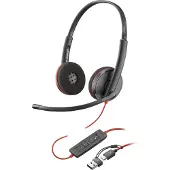 HP 3220 Usb-c +usb-c/a Black Voip-hovedtelefoner