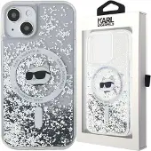 Karl Lagerfeld Flydende Glitter MagSafe Gennemsigtigt iPhone 11 Etui