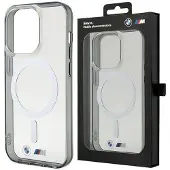 BMW Kuffert BMHMP14XHCRS iPhone 14 Pro Max 6,7" gennemsigtig hardcase Silver Ring MagSafe