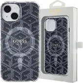 GUESS IML GCube MagSafe-etui til iPhone 15 Plus / 14 Plus - sort