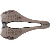 Selle Italia sadel SLR BOOST GRAVEL TI316, Superflow S (ID match - S3), TI 316 rails, Fibra-Tek, Light Gel, 204 g, brun (NY)