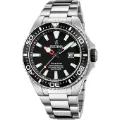 Festina Herreur F20663-3 Diver Sort/Stål Ø46 mm