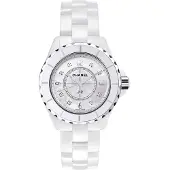 Chanel Dameur H2422 J12 Hvid/Keramik Ø33 mm