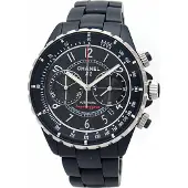 Chanel Herreur H3409 J12 Sort/Keramik Ø41 mm