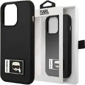 Karl Lagerfeld Ikonik Patch-etui til iPhone 13 Pro / iPhone 13 - Sort