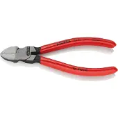 Knipex 72 01 140, Diagonal tang, Krom-vanadium-stål, Plast, Rød, 140 mm, 125 g