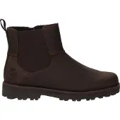 Timberland Timberlandunisex til børn. TB0A25GK9311 Courma brune Chelsea-støvler i læder (33), Fast, Lynlås, Velcro, Casual, børnetøj