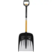 Fiskars 1057188, Sneskovl, Metal, Sort, Orange, Justerbar, Ergonomisk, Finland, 36,2 cm