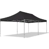 TOOLPORT 4x8m, aluminium, easy-up-pavillon, uden sidedele, sort