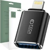 Tech-Protect UltraBoost Lightning til USB-A-adapter - sort