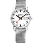 Mondaine Dameur MSE.30210.SM Hvid/Stål Ø30 mm