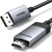 UGREEN Kabel DisplayPort til HDMI 2 m grå (15774)