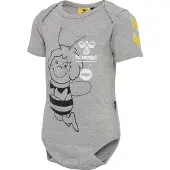 Hummel Body k/æ - Maya The Bee - Gråmeleret - - 74 - Body K/Æ