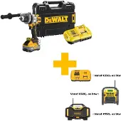 DeWalt DCD1007WW1T-QW 1x8,0 Ah batteridrevet boremaskine, 1x8,0 Ah batteridrevet.