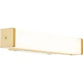 QAZQA Badeværelsesvæglampe messing 32 cm inkl. LED IP44 - Cascada