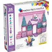 Magna-Tiles Castle 25-delt magnetisk konstruktion sætter det originale magnetiske bygningsmærke