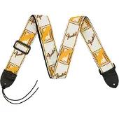 Fender Hvid Brun og Gul Mono Strap
