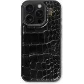 IDEAL OF SWEDEN Vegan Leather Case iPhone 16 Pro Max Black Croco