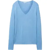 Tom Tailor Front Logo Coin V-hals Sweater